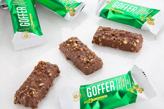 CARIANS One Bite Size Dubai Chocolate Wafers, 10 Pcs. Individually Wrapped Dubai Chocolate Wafers with Pistachio, Great for Gift Giving, Anniversary, Thanksgiving, Christmas