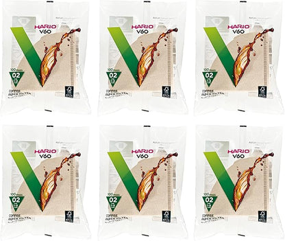 Hario V60 Paper Coffee Filter, Size 02, Natural, 600ct