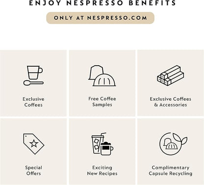 Nespresso Vertuo Next Coffee and Espresso Maker by Breville, with Aeroccino Milk Frother, Light Grey