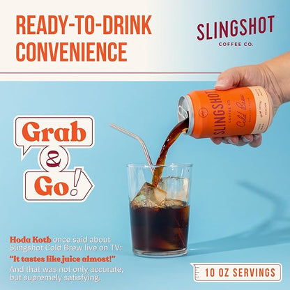 Organic Cold Brew Coffee, 12-Pack – Single Origin Ethiopian, Ready-to-Drink Cans (10 oz Each), Smooth & Fruity Flavor with Citrus, Cacao, and Stone Fruit Notes, 12 Pack