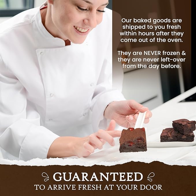 Ruth’s Peanut Butter Swirl Cake Style Brownies 2 Dozen – Gourmet Baked Treats | Delicious Gift with The Finest Ingredients | Guaranteed to Arrive Fresh