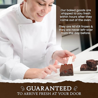 Ruth’s Brownies Cherry Cake Style Brownies 2 Dozen – Gourmet Baked Treats | Delicious Gift with The Finest Ingredients | Guaranteed to Arrive Fresh