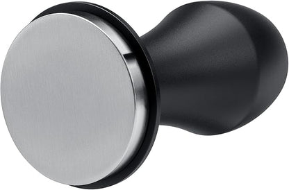 Normcore 49mm Coffee Tamper V4.1 with Click Sound Feedback, Spring Loaded Tamper With Stainless Steel Flat Base, Compatible with 49mm Espresso Machine Portafilter, Black