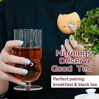 iTeaworld Jasmine Black Tea Loose Leaf, Yunnan High Mountain Black Tea, Scented with Fresh Jasmine Flowers, Rich Floral Aroma, Pure Leaves Without Sugar, No Additive, 1 Bag, 3.52oz