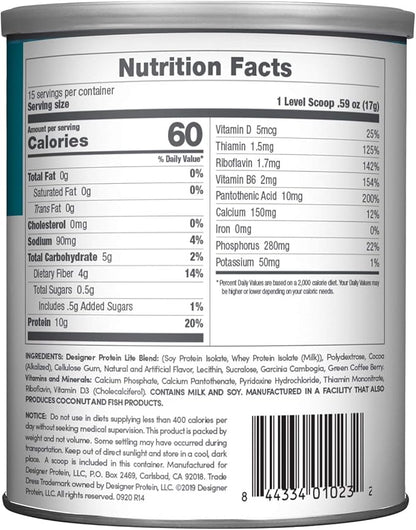 Designer Wellness, Designer Lite, Low Calorie Natural Protein, Prebiotic Fiber, Key Vitamins & Minerals, Vanilla Cupcake and Chocolate Cookies & Cream Bundle