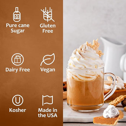 Syruvia Pumpkin Pie Coffee Syrup 25.4 Ounces