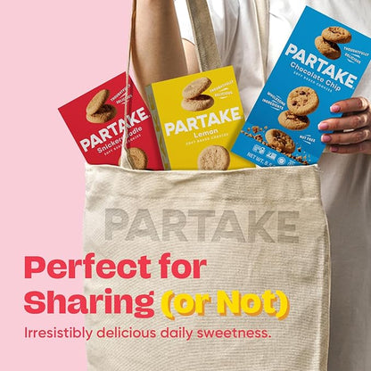 Gluten Free Partake Cookies & Cracker Variety Pack (Soft Baked Chocolate Chip, Classic Graham Cracker, Vanilla Wafer) - Vegan - Free From the Top 9 Allergens Including Dairy, Wheat, Soy, Eggs, & Peanuts - Non GMO - Safe School & Office Snack (3 Pack, 5...