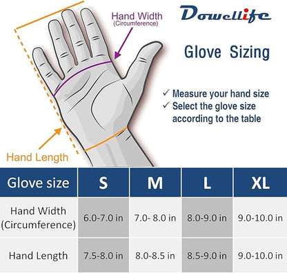Dowellife Cut Resistant Gloves Food Grade Level 5 Protection, Safety Kitchen Cuts Gloves for Oyster Shucking, Fish Fillet Processing, Mandolin Slicing, Meat Cutting and Wood Carving. (X-Large)