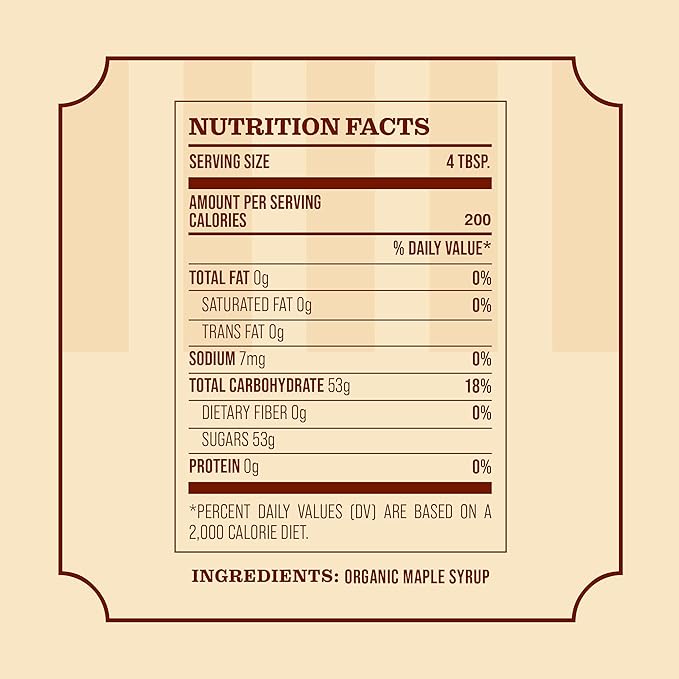 Frost Ridge Maple Farm, Organic Maple Syrup, Grade A, Gallon (128 FL Oz), Dark Robust (formerly Grade B)