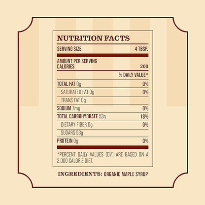 Frost Ridge Maple Farm, Organic Maple Syrup, Grade A, Gallon (128 FL Oz), Dark Robust (formerly Grade B)