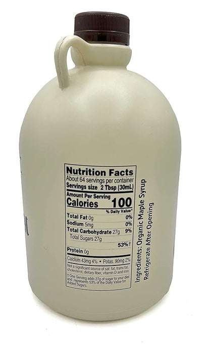 Sapsquatch Organic Maple Syrup - Half Gallon - Grade-A Amber Rich