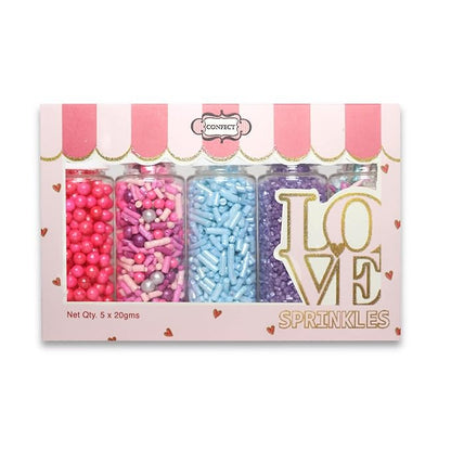 Confect Unicorn Party Sprinkles – Edible Cake Decorating Mix with Teal Jimmies, Hot Pink, Lavender & Coral Pearl Dragees, Purple Sparkling Sugar – Fun & Colorful Toppings for Cakes, Cupcakes, Cookies – Vegan, Gluten-Free, Nut-Free, Soy-Free, Dairy-Free...