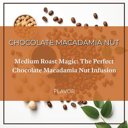 San Diego Coffee Chocolate Macadamia Nut, Medium Roast, Whole Bean Coffee, 16-Ounce Bag Café en grano tostado