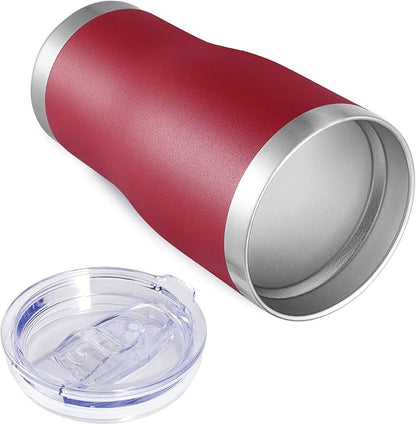 VEGOND 20oz Tumbler Stainless Steel Tumbler Cup with Lid And Straw Vacuum Insulated Double Wall Travel Coffee Mug(Brick Red 12 Pack)