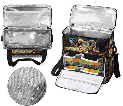 cfpolar Coffee Maker Storage Bag, Waterproof Travel Carrying Storage Tote Bag Organizer Case, Compatible with K-Mini or K-Mini Plus, And Suitable for Other Accessories， With Pockets for K-Cup Pods
