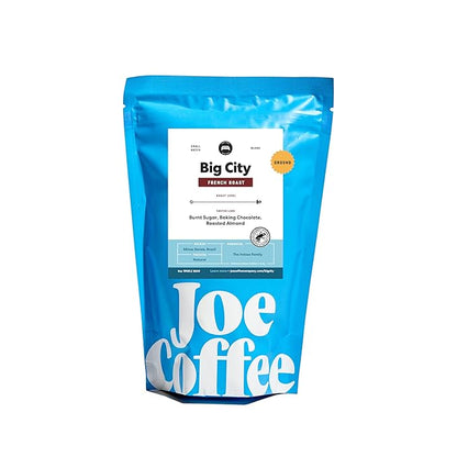 Joe Coffee Company - Big City Ground Specialty Coffee, 6 oz Bag | NYC Roaster, Rainforest Alliance Certified, Kosher, Climate-Friendly