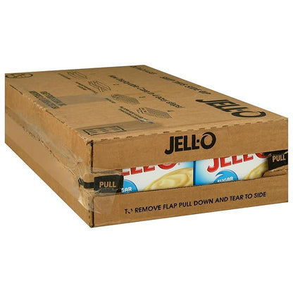 Jell-O Vanilla Sugar Free & Fat Free Instant Pudding & Pie Filling Mix, 24 ct Pack - 1.5 oz Boxes, As Seen on TikTok