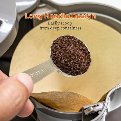 14PCS Measuring Spoons Set, 1 tbsp, 1/2 tbsp, and 1-1/16tsp Stainless Steel Measuring Spoons for Cooking Baking Spice Jars and Liquid Ingredients