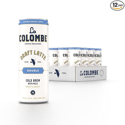 La Colombe Coffee, Double Draft Latte, 11 fl oz Cans (Pack of 12), Coffeehouse Quality Cold Brew, Specialty Grade Coffee Beans, Ready-to-Drink On-the-Go