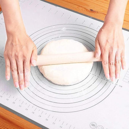 Silicone Baking Mat，Non Stick Rolling Dough with Measurements for Pie Pizza Cookies Fondant Making，Extra Thick Non Slip Silicone Pastry Mat