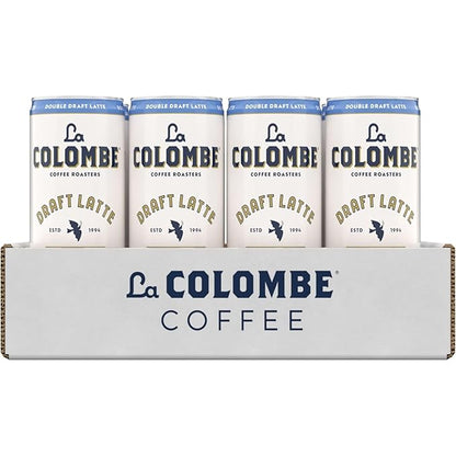 La Colombe Coffee, Double Draft Latte, 11 fl oz Cans (Pack of 12), Coffeehouse Quality Cold Brew, Specialty Grade Coffee Beans, Ready-to-Drink On-the-Go