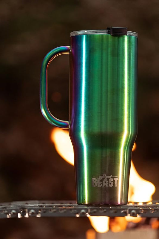 Beast 42 oz Tumbler Stainless Steel Vacuum Insulated Coffee Ice Cup Double Wall Travel Flask (Rainbow)