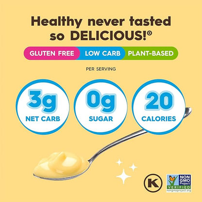 Simply Desserts Banana Instant Pudding, Sugar-Free, 6-Pack – Healthy Dessert, Keto Snacks, Vegan & Diabetic-Friendly, Kosher, 1.7 Oz Ea