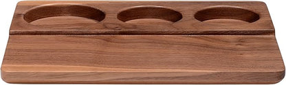 Normcore Tamping Station - Natural Walnut Espresso Tamping Mat - Wooden Tamping Mat for 51/54/58mm Portafilter, Tamper, Distributor, Puck Screen and Portafilter - Genuine American Walnut Wood