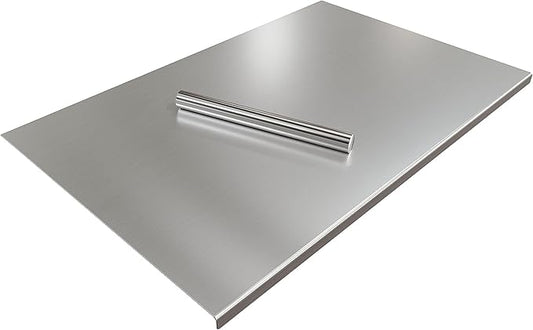 Large Cutting Board 35.4" L X 22.8" W Stainless Steel Cutting Board with Lip Metal Baking Board Non Stick Thick Board with Rolling Pin for Meat Fruits Vegetables Bread and Baking