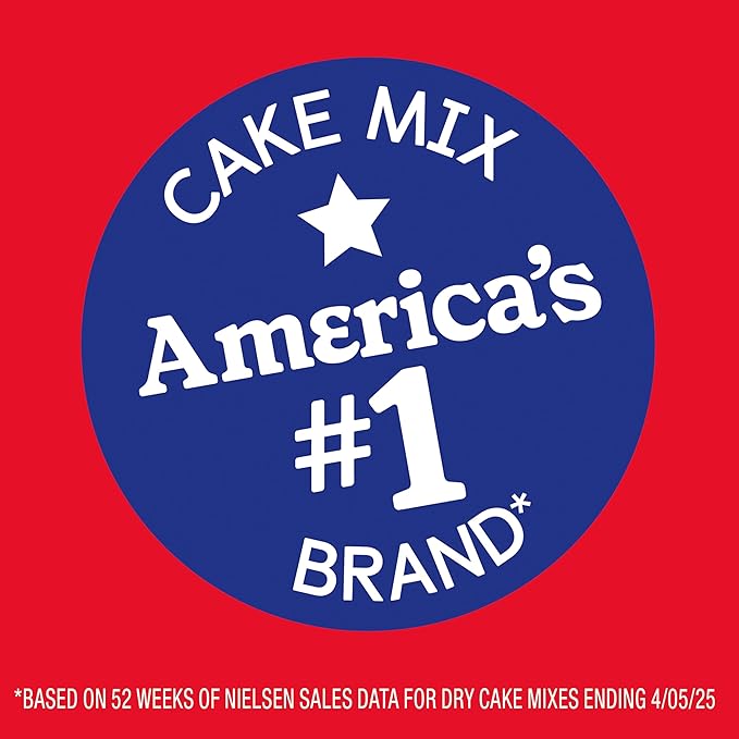 Betty Crocker Delights Super Moist French Vanilla Cake Mix, Holiday Baking, 13.25 oz