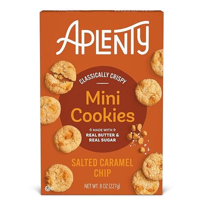 Aplenty, Salted Caramel Chip Mini Cookies, 8 oz