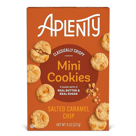 Aplenty, Salted Caramel Chip Mini Cookies, 8 oz