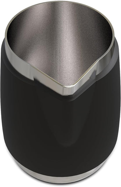 Rattleware 20 Oz Handle Free Latte Art Pitcher Stainless Steel with Rubber Grip Durable Heat Resistant Milk Frothing Pitcher for Baristas Home Cafes and Coffee Shops