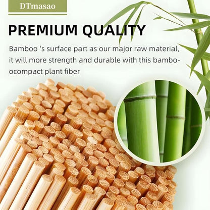 36 inch Natural Bamboo Skewers Sticks for Marshmallows，S'Mores，BBQ，Kabob，Grilling，Barbecue，Roasting，Camping.More Size Choices 6"/8"/10"/12"/36"(100 PCS)