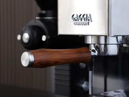 58mm Bottomless Portafilter | Fits for Gaggia machines| Stainless Steel portafilter and Rosewood Handle|Espresso Machine Accessories(Rosewood)