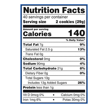 OREO Double Stuf Chocolate Sandwich Cookies, King Size, 10 Snack Packs (8 Cookies Per Pack)
