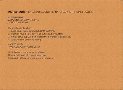 Amazon Brand - Happy Belly Light Roast Coffee Pods, French Vanilla Flavored, Compatible with Keurig 2.0 K-Cup Brewers, 100 Count