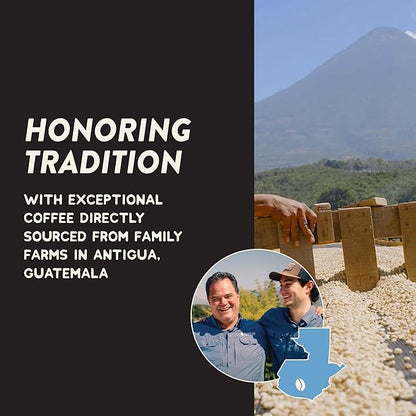 Angelino's Coffee Breakfast Blend Coffee, 12oz Ground, Medium Roast Reserve, Guatemalan Guatemala Coffee with Chocolate Notes, Hints of Caramel and Citrus, Premium Experience - Breakfast in Antigua