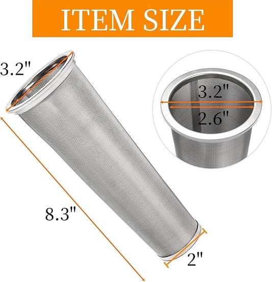 Goaste 3 Pack Cold Brew Coffee Filter for 64oz Wide Mouth Mason Jar, 304 Stainless Steel Strainer with Seal Ring, Coffee Tea Infuser Ultra Fine Mesh for Iced Coffee, Lemonade, Fruit Drinks, Sun Tea