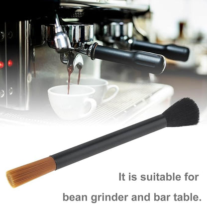 Coffee Machine Cleaning Brushes 2PC, Dusting Bar Espresso Machine Grinder Cleaning Brushes, Two Head Brush Accessories for Bean Grain Coffee Tool Tabletop Simple Barista Home Kitchen Dual Purpose