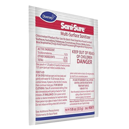Diversey Sani-Sure Multi-Surface Sanitizer (.125-Ounce, Case of 100)