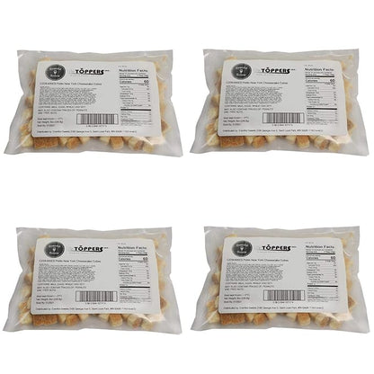 Cheesecake Bites 2 LBS – Bags of Cake Squares Made with Real Cream Cheese – Bulk Dessert Toppings for Sundaes, Yogurt, Ice Cream Bar, and More – Great for Parties, Events, and Catering