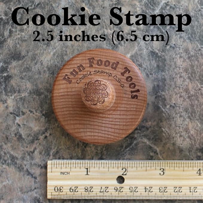 Wood Cookie Stamp, 2.5 Inch (Dreidel CS-088)