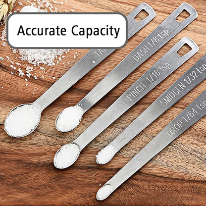 1PCS 1/32 Teaspoon(1/32tsp, 0.16ml, Smidgen) Single Tiny Measuring Spoon, Small Individual Stainless Steel Measure Spoons Only