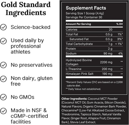 For Wellness The Good Stuff Focus – Mocha Coffee Booster | Nootropic Collagen Creamer with MCTs for Focus, Energy & Wellness | Non-Dairy, Keto-Friendly, 14 Servings