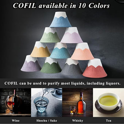 Ceramic Reusable Coffee Filter Dripper Paperless Sustinable Mt. Fuji Made in Japan (Light Green)