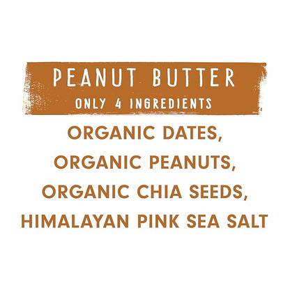 JONESBAR Organic Plant Based Protein Bars | Peanut Butter | Fruit & Nut Bar, Kosher, Gluten Free, Breakfast Bars, School Snacks, Vegan Snack & Healthy Snacks for Adults and Kids (Pack of 12)