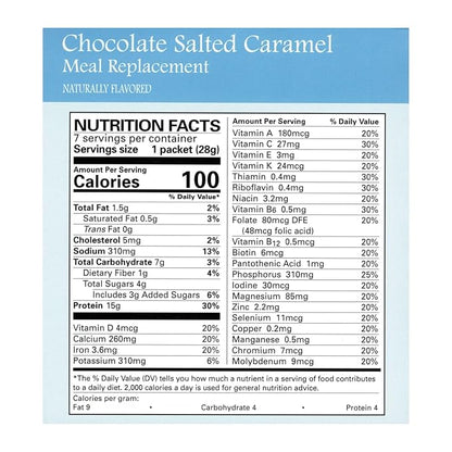Nutmeg State Nutrition - Pudding or Shake, Low Calories, 15g Protein, Low Fat, 7 Servings Per Box (Chocolate Salted Caramel)