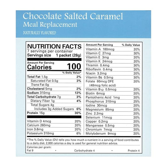 Nutmeg State Nutrition - Pudding or Shake, Low Calories, 15g Protein, Low Fat, 7 Servings Per Box (Chocolate Salted Caramel)