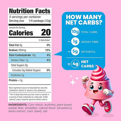 Simply Desserts Strawberry Instant Pudding, Sugar-Free, 6-Pack – Healthy Dessert, Keto Snacks, Vegan & Diabetic-Friendly, Kosher, 1.7 Oz Ea